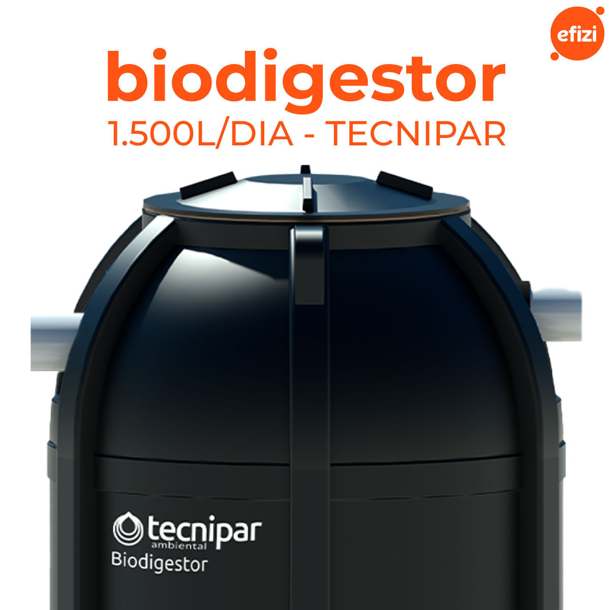 Fossa Séptica Biodigestor 1.500L/dia Tecnipar