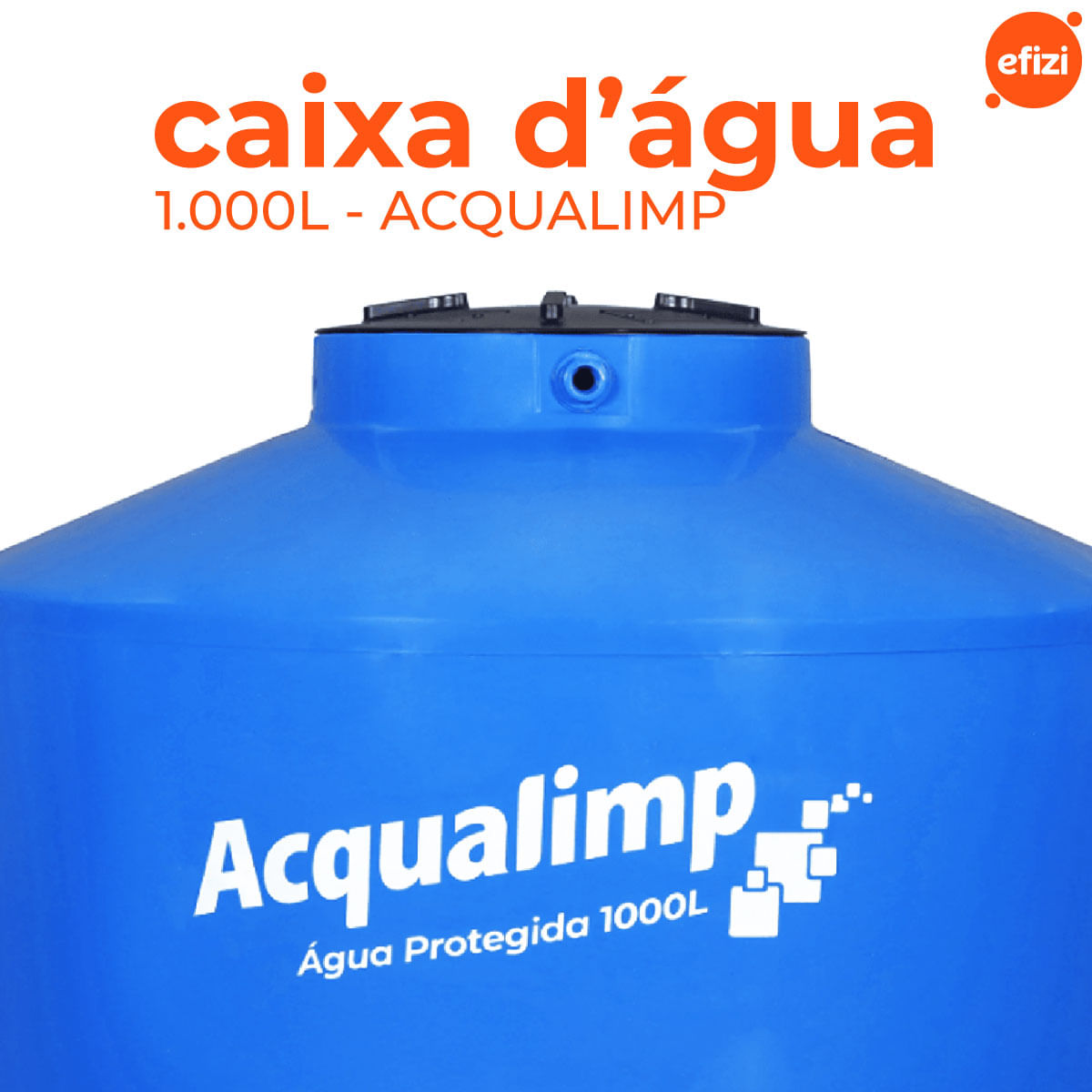 Caixa D'Água Água Protegida 1.000L Acqualimp