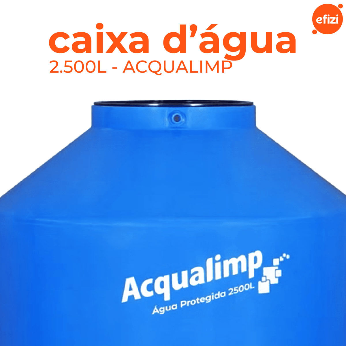 Caixa D'Água Água Protegida 2.500L Acqualimp