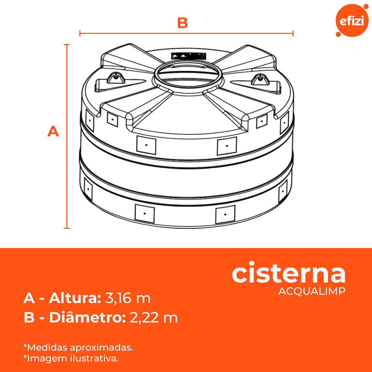 Cisterna 10.000L Acqualimp