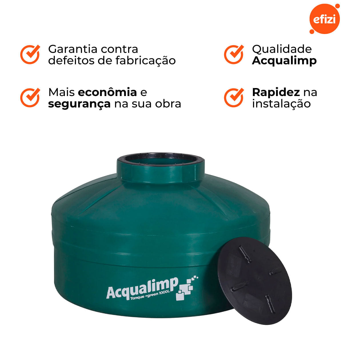 Tanque +Green 1.000L Acqualimp