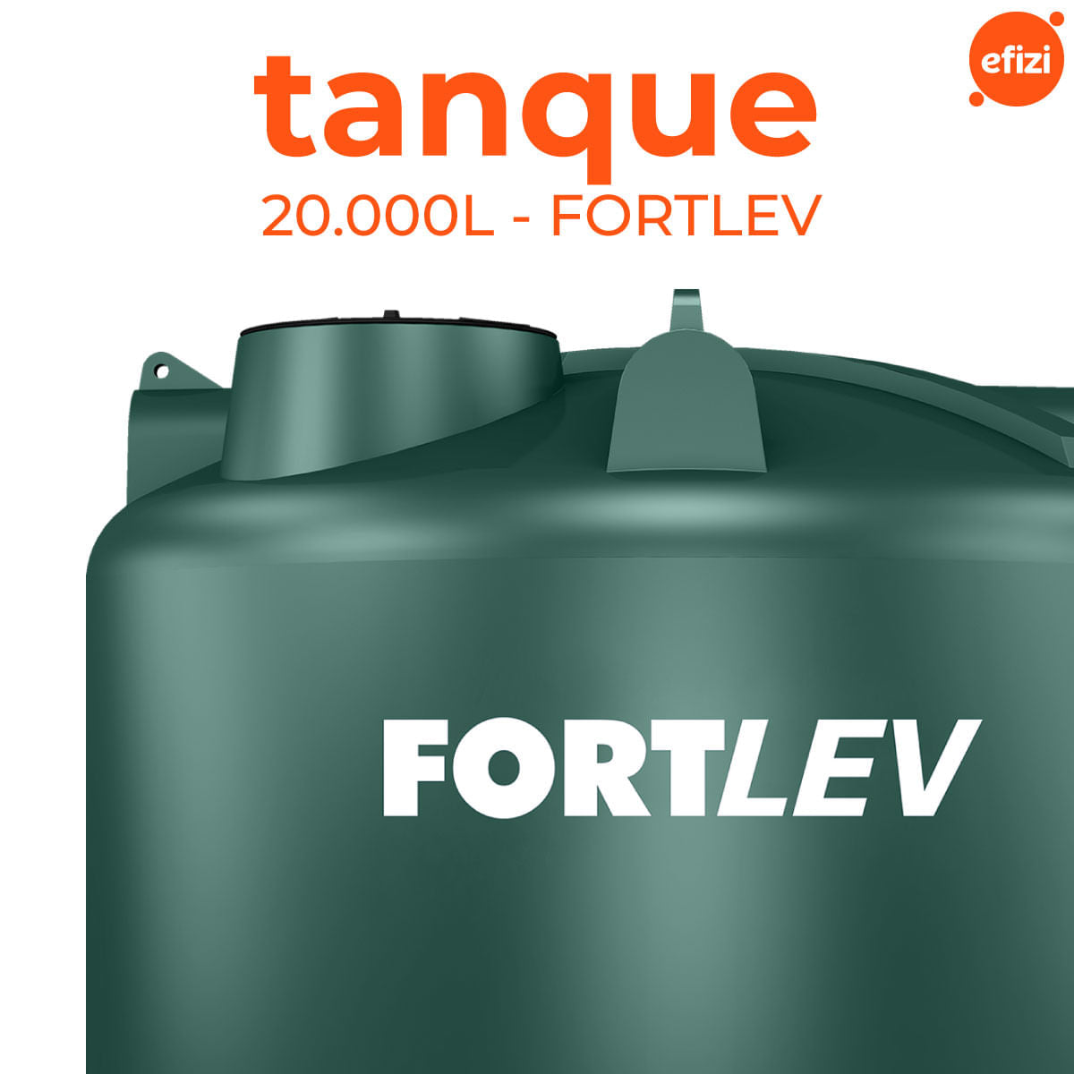 Tanque Polietileno 20.000L Verde Fortlev
