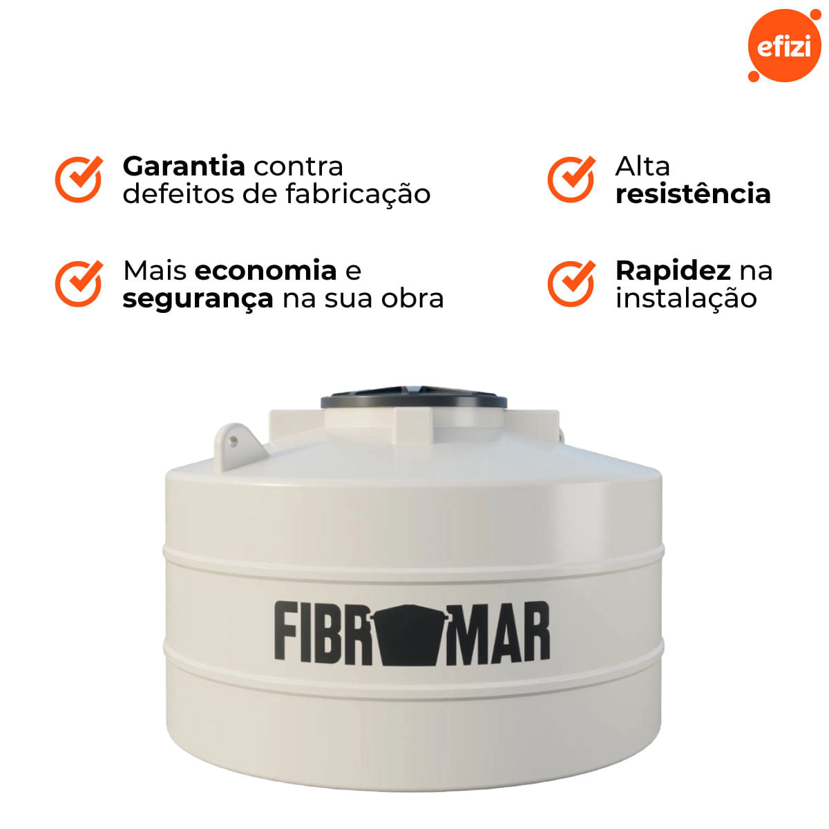 Tanque Prime Polietileno 2.500L Fibromar