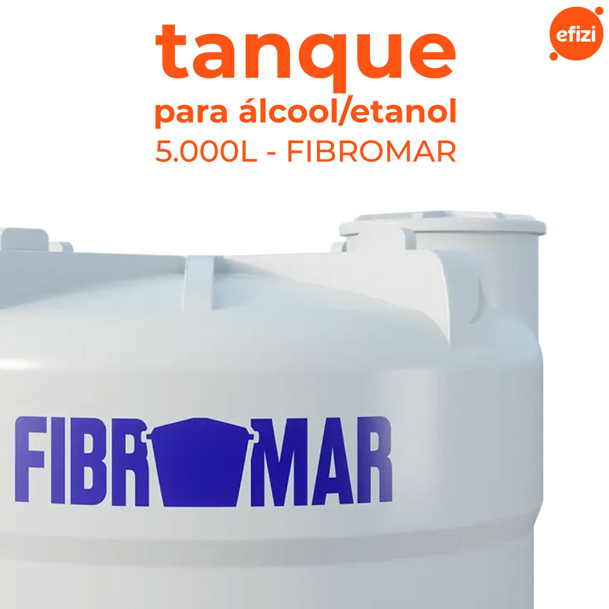 Tanque Para Armazenar Álcool/Etanol 5.000L Fibromar