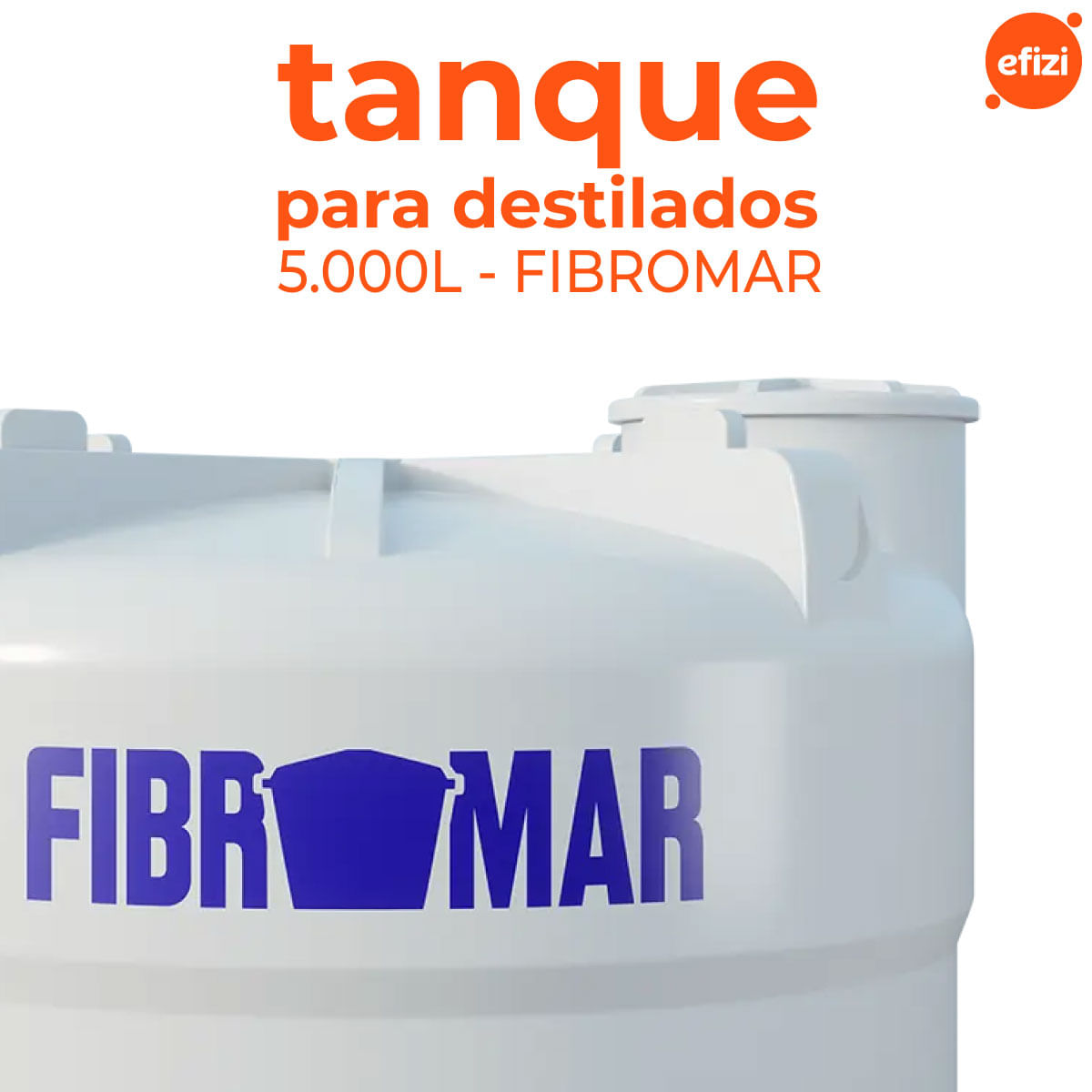 Tanque Para Armazenar Destilados 5.000L Fibromar