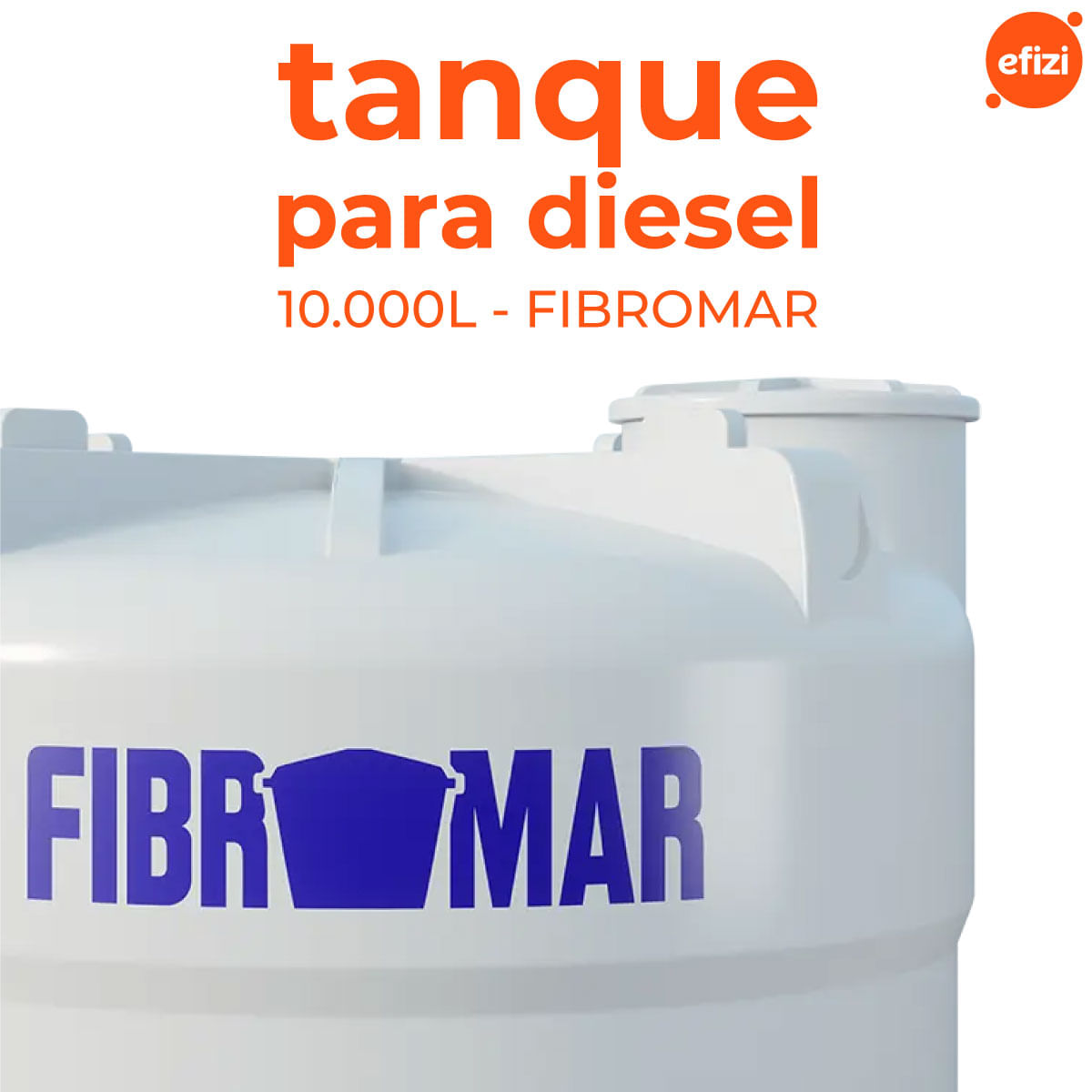 Tanque Para Armazenar Diesel 10.000L Fibromar