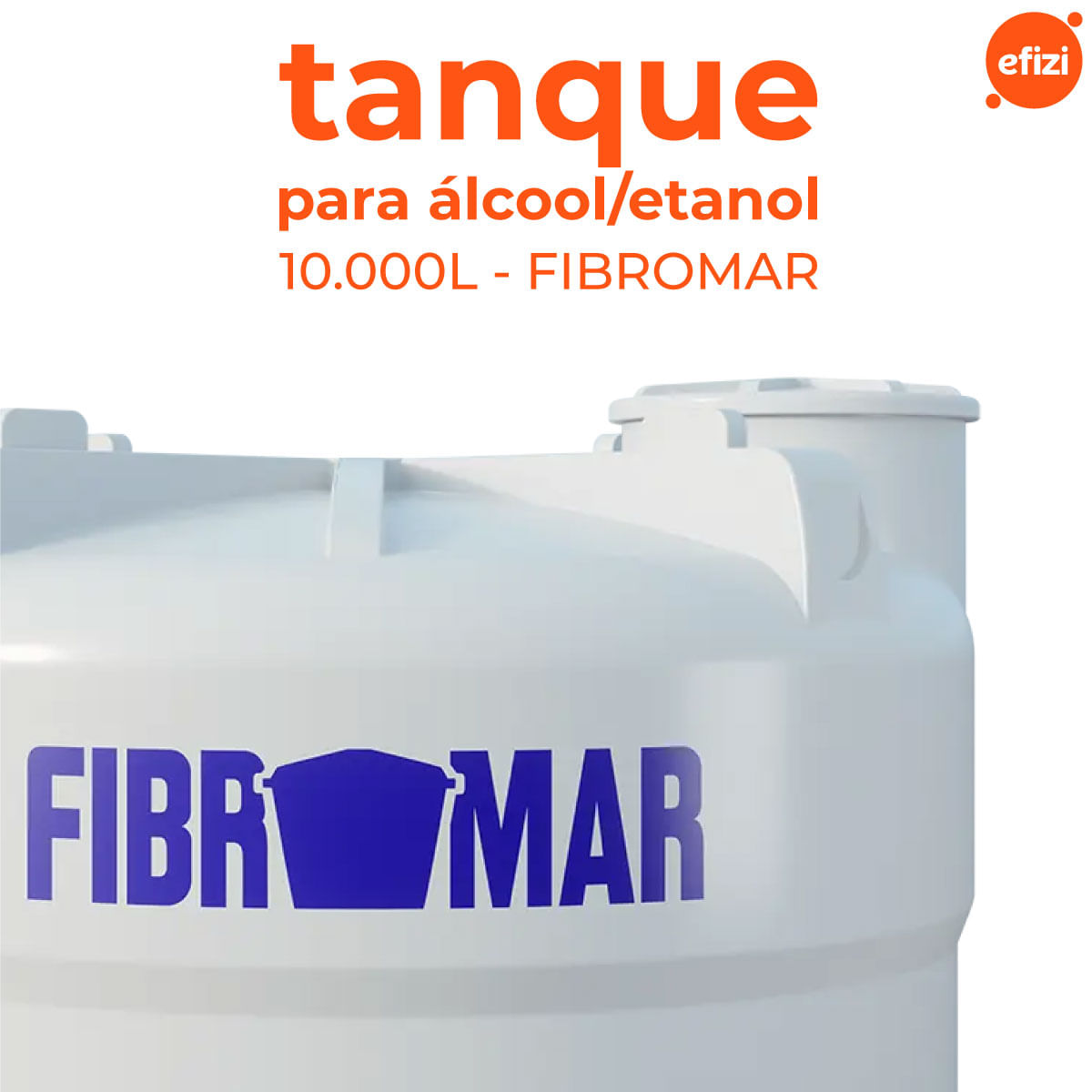 Tanque Para Armazenar Álcool/Etanol 10.000L Fibromar