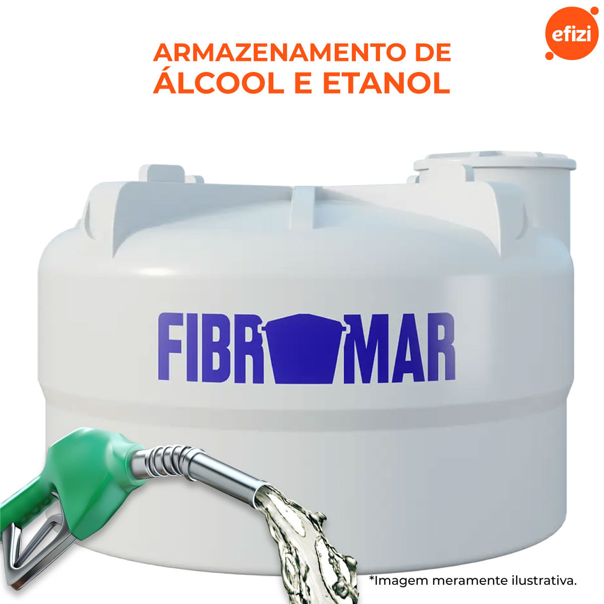 Tanque Para Armazenar Álcool/Etanol 10.000L Fibromar