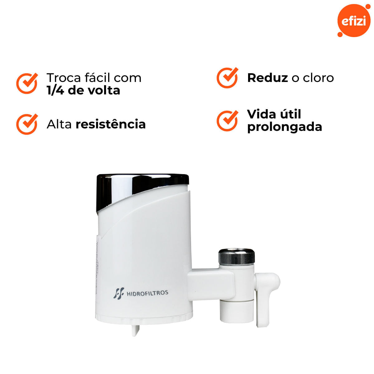 Filtro Purificador Easy Torneira Rosqueável Hidrofiltros