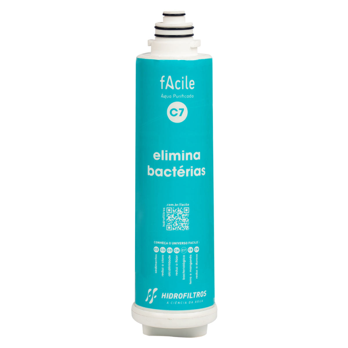 Refil Filtro Facile C7 Elimina Bactérias Hidrofiltros