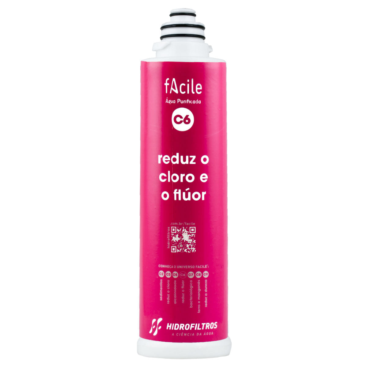 Refil Filtro C6 Reduz Flúor Hidrofiltros