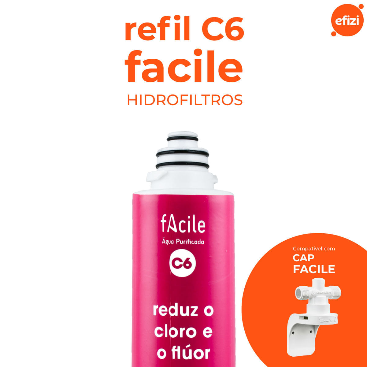 Refil Filtro C6 Reduz Flúor Hidrofiltros