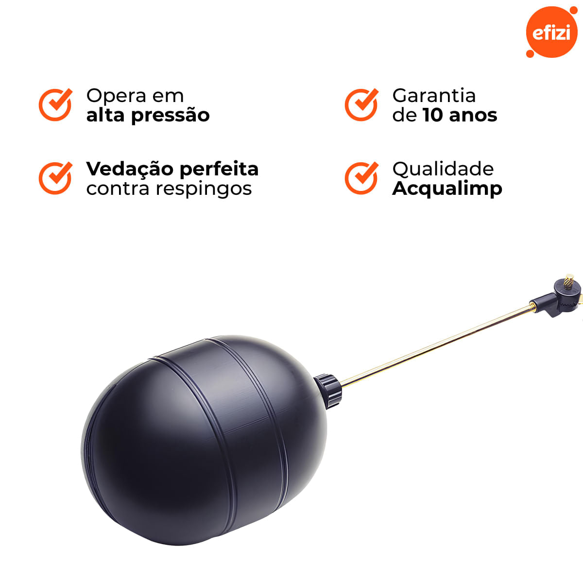 Válvula Boia 1/2 Para Caixa D'água Acqualimp