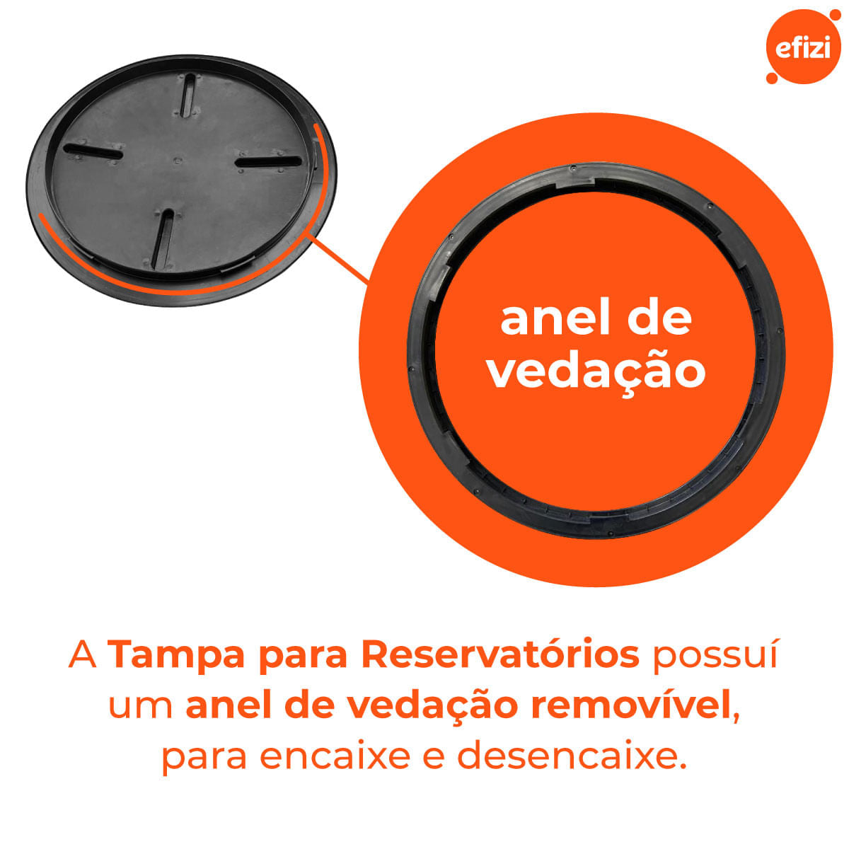 Tampa Click 18" para reservatório Acqualimp