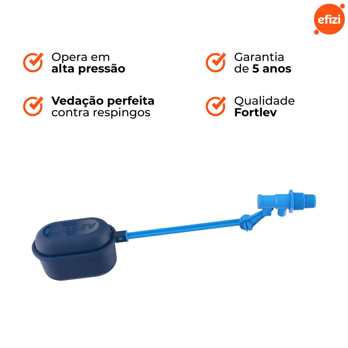 Válvula Boia Haste Abs Fortlev