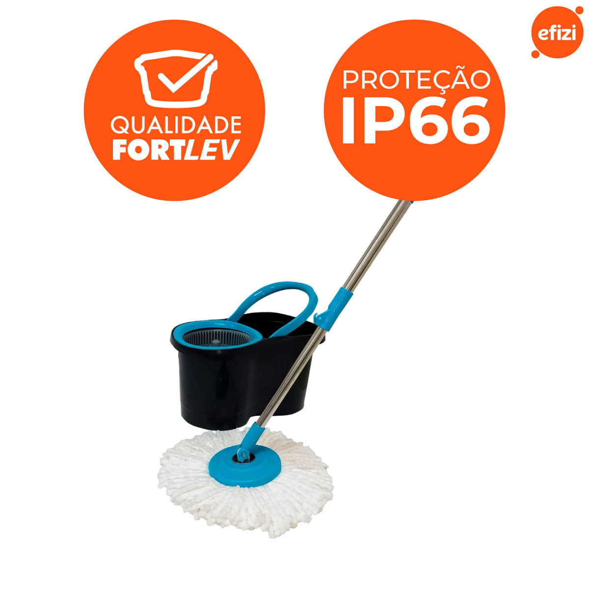 Mop Giratório de Microfibra Fortled