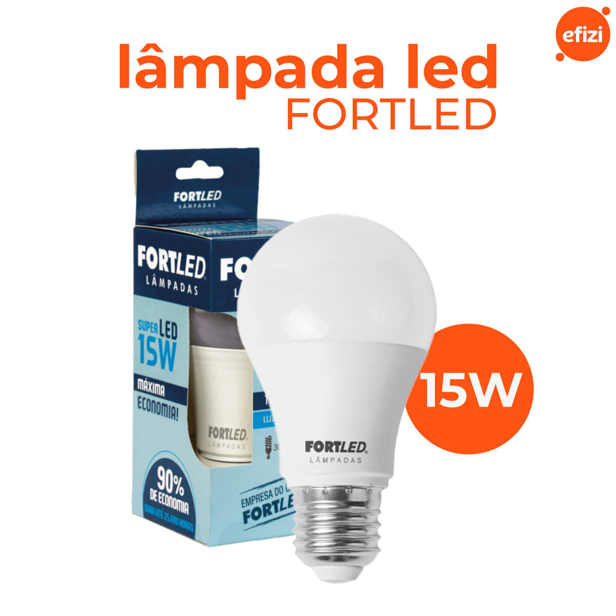 Lampada Led Bulbo 15W - Fortled
