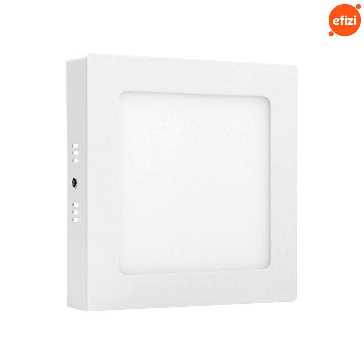 Kit C/ 10 Paineis Led Sobrepor 24W Quadrado Fortled