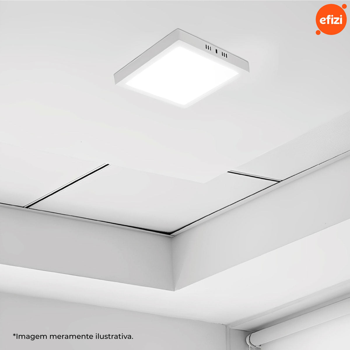 Painel Led Sobrepor 18W Quadrado Fortled