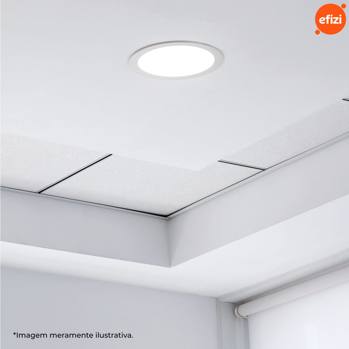 Painel Led Embutir 18W Redondo Fortled