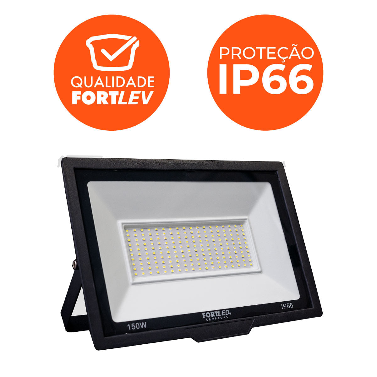 Kit 10 Refletores de Led 150W Fortled
