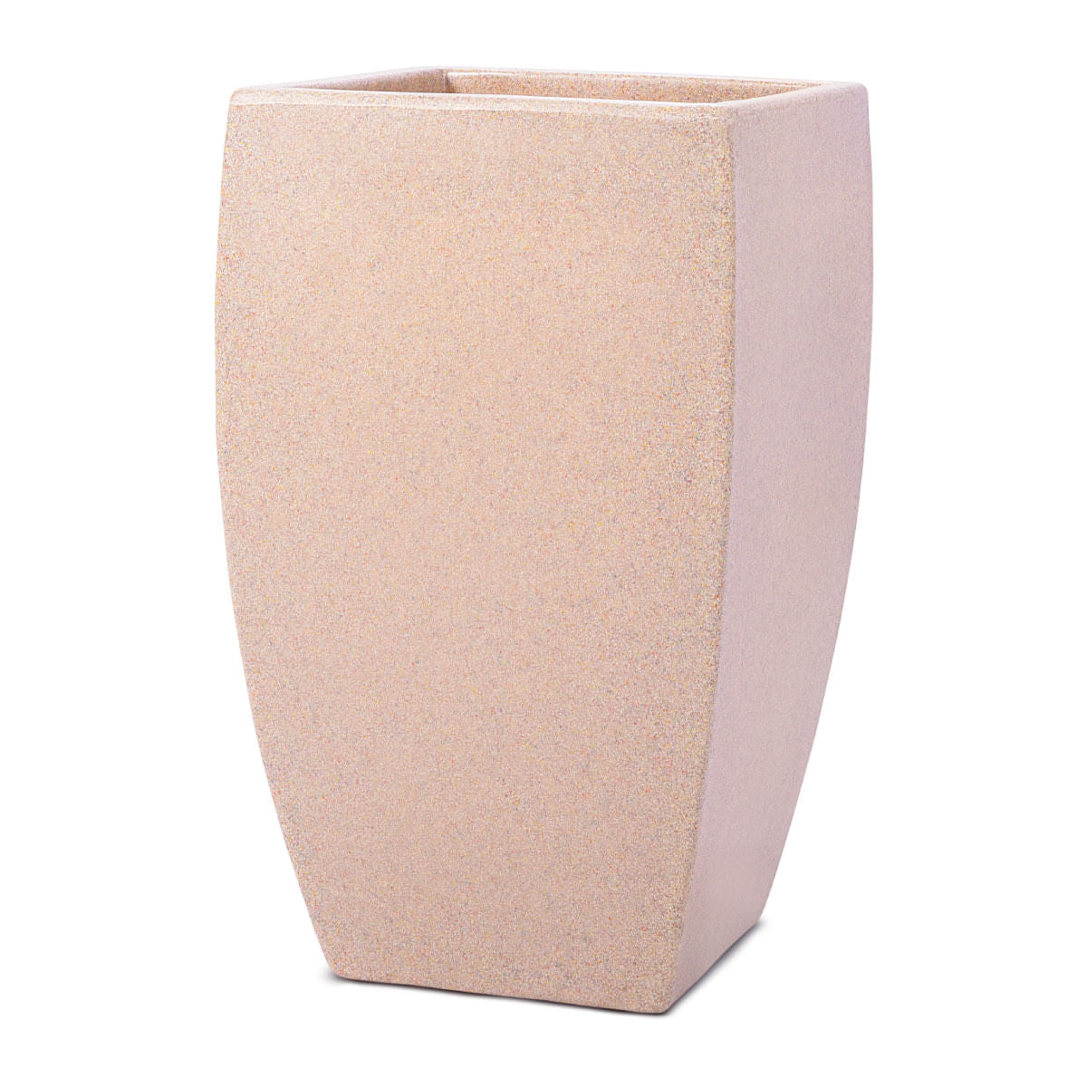 Kit Vaso e Prato Quadrado Apolo Bege 54 Terrano