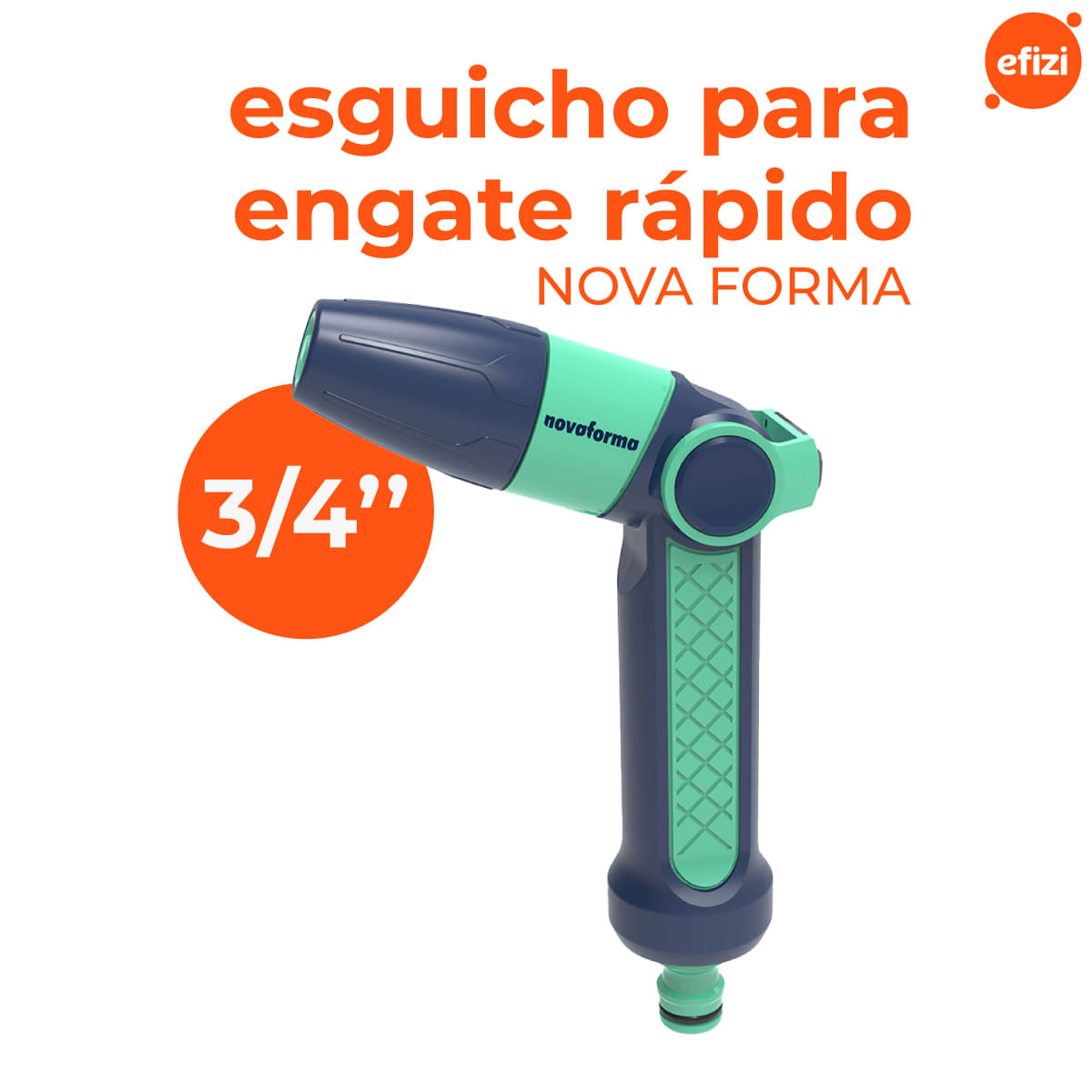 Esguicho Jato Regulavel Para Engate Rapido Novaforma