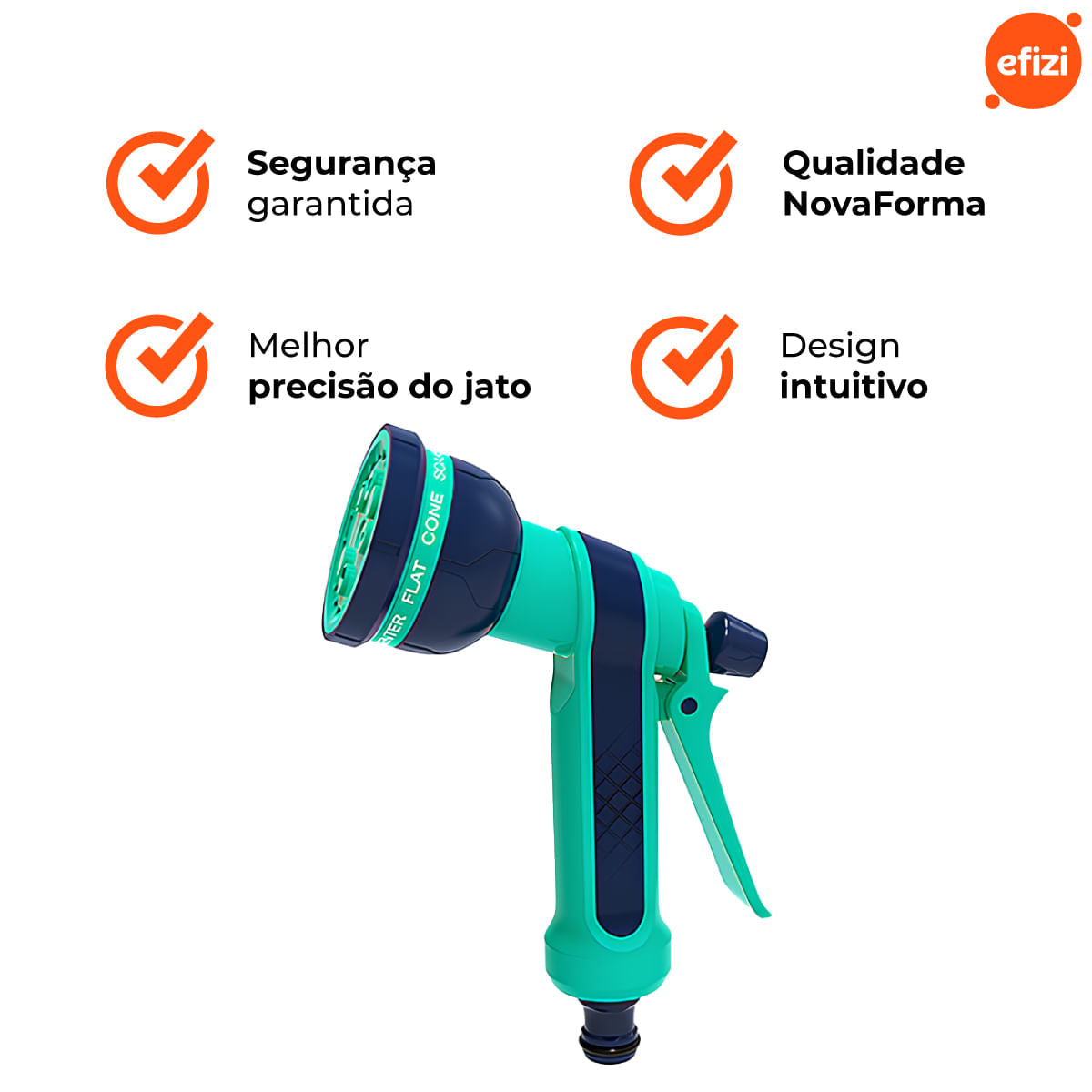 Hidropistola Multifuncional 8 Posições Novaforma