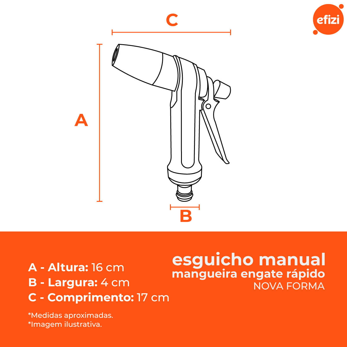 Hidropistola Para Engate Rapido Novaforma