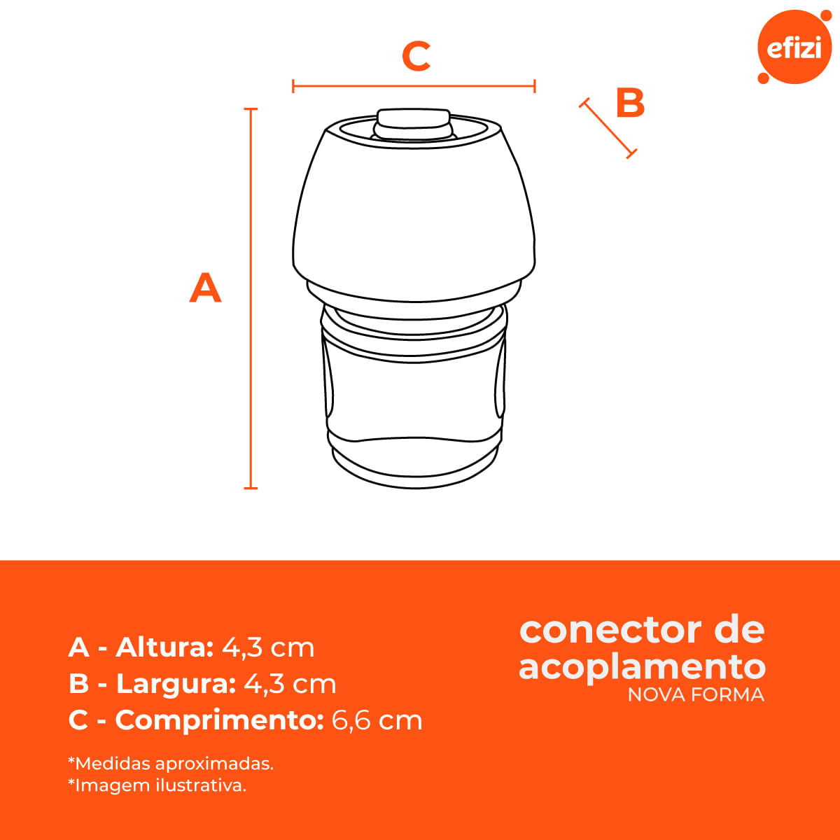 Conector De Acoplamento Junção De Mangueira C/ Stop 3/4 Novaforma