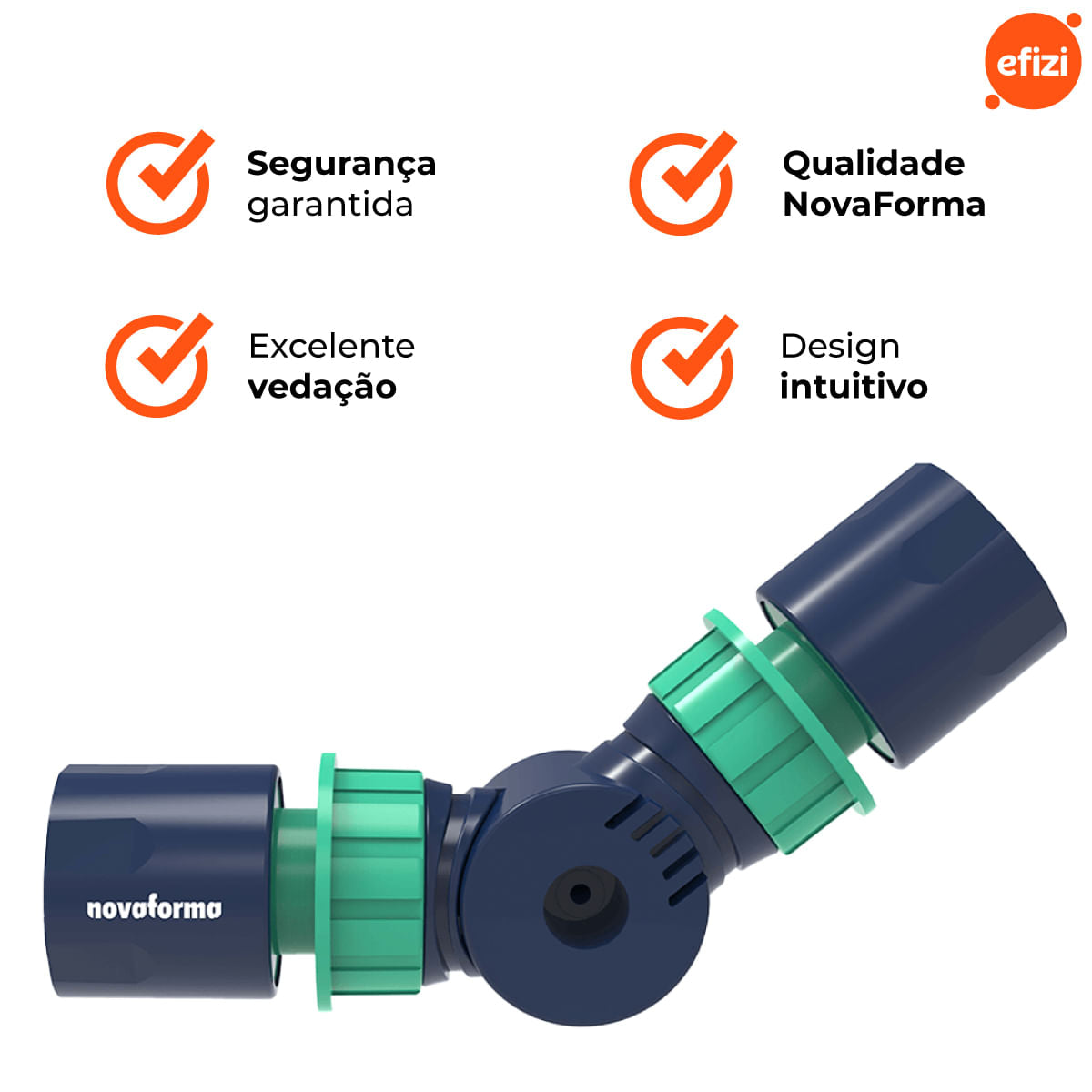 Conector Rapido Angular Com Valvula Novaforma