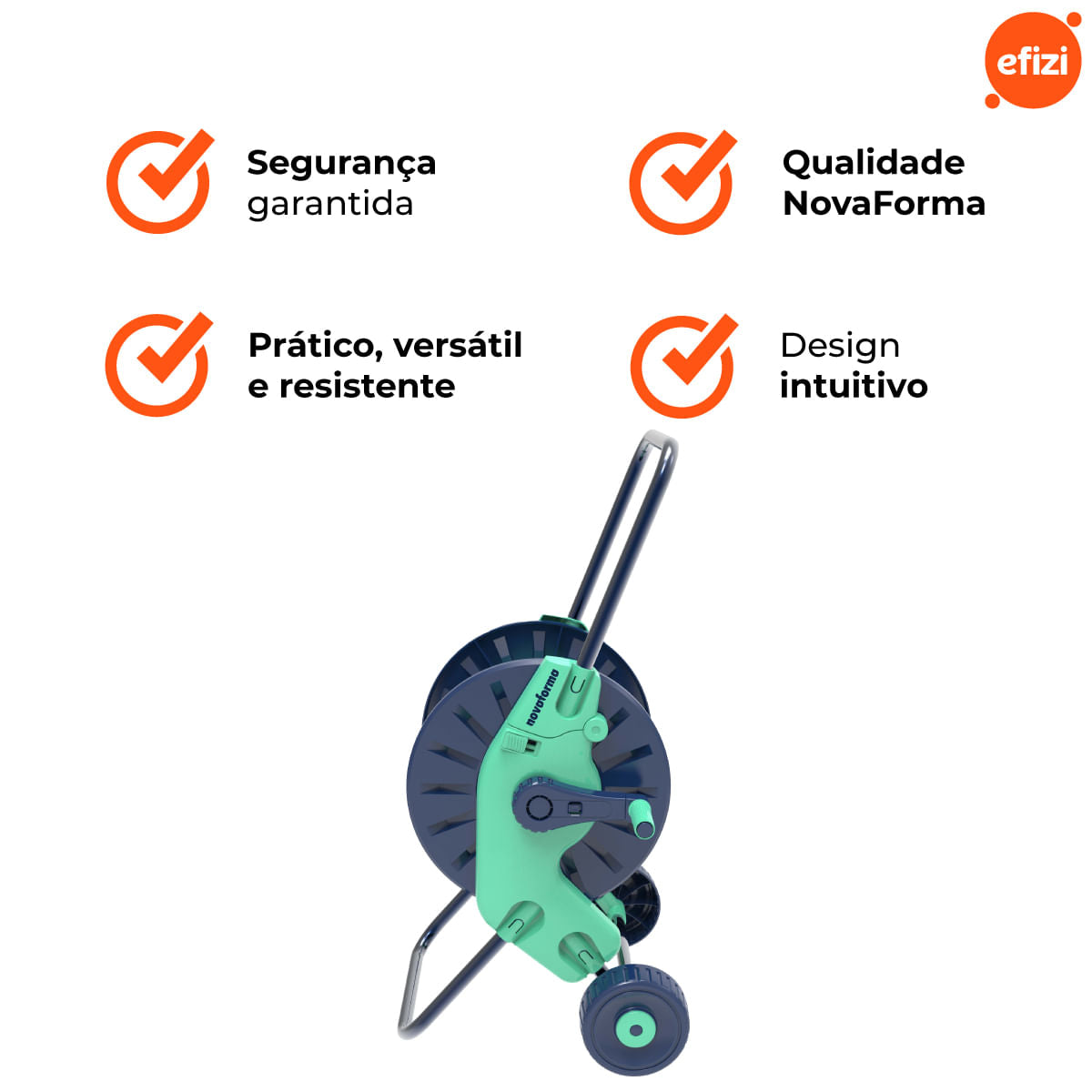 Carrinho De Mangueira Até 60 Metros Novaforma