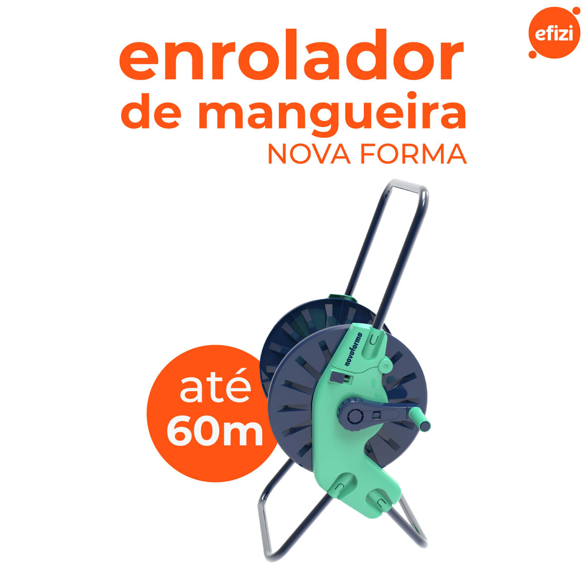 Enrolador P/Mangueira Até 60 Metros Novaforma