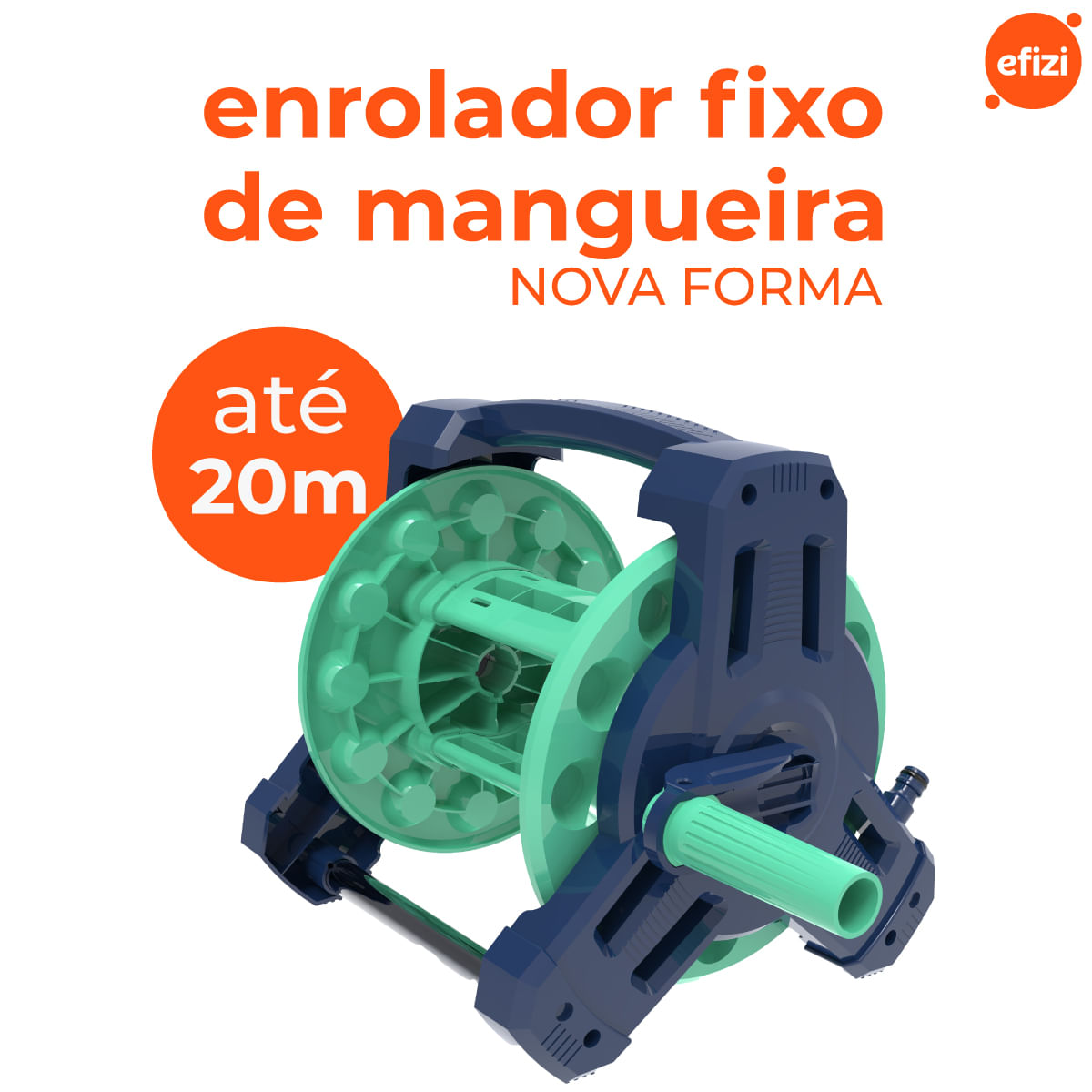 Enrolador P/Mangueira Fixo Até 20 Metros Novaforma