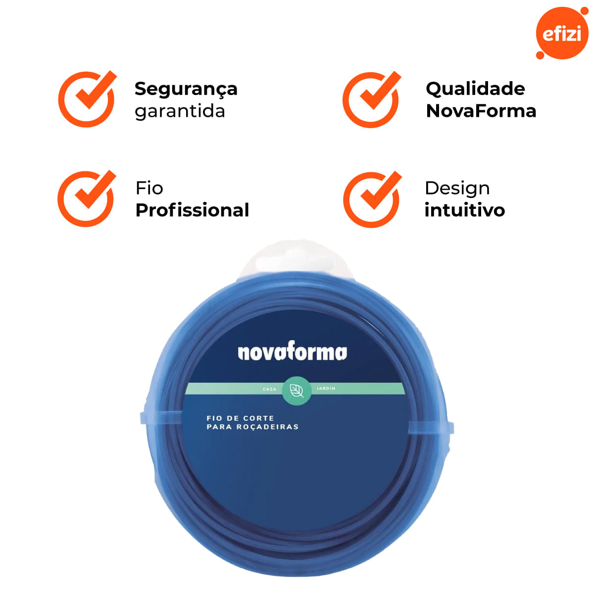 Fio De Corte P/ Roçadeira Pro 3,0Mm 30M Novaforma