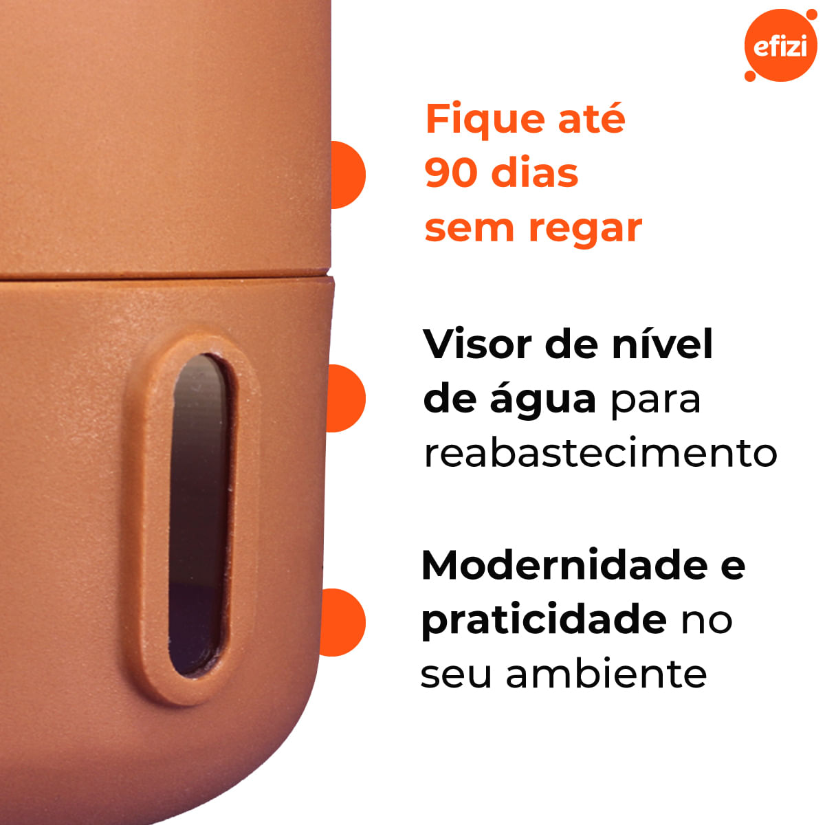 Vaso Autoirrigável Decor Urbi M Terracota Brota