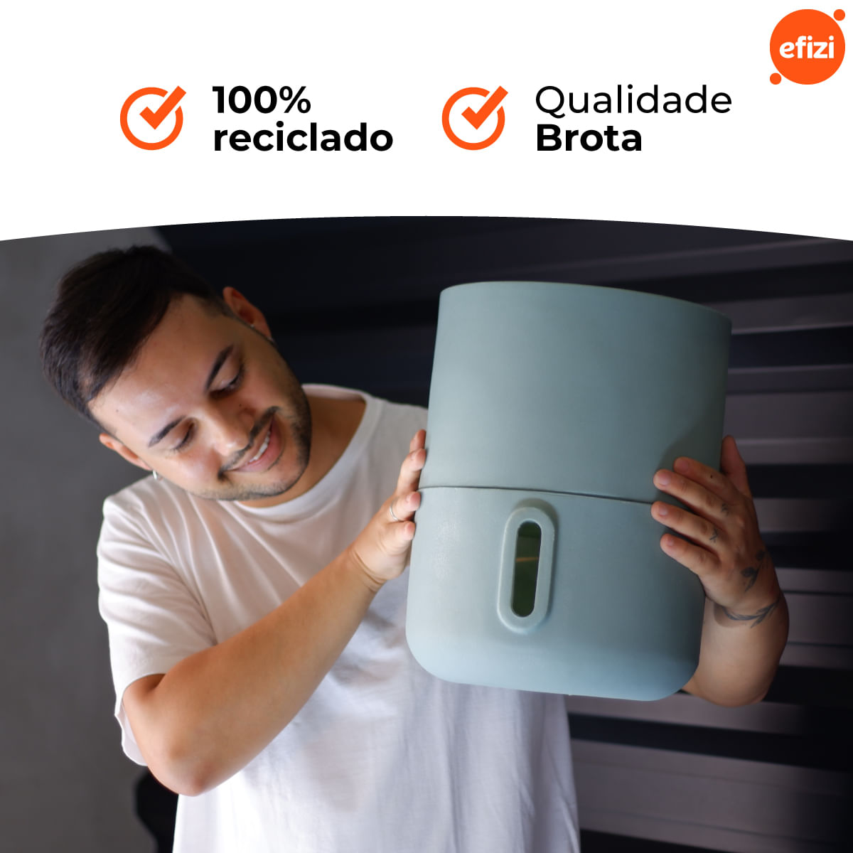 Vaso Autoirrigável Decor Urbi M Verdesage Brota
