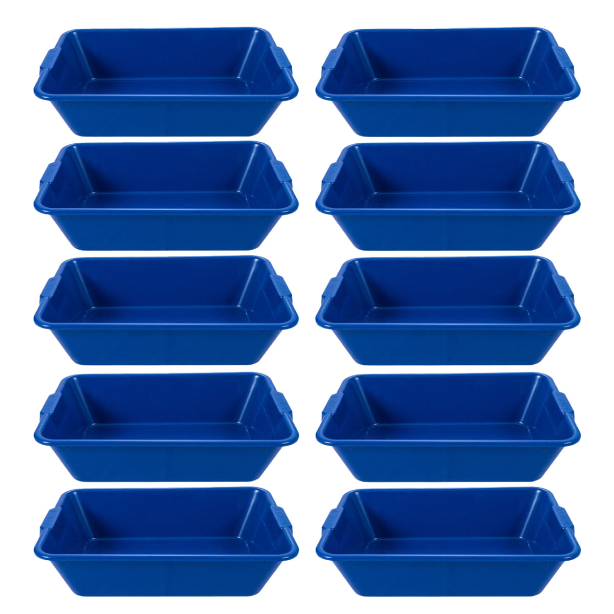 Kit 10 Caixas de Massa Azul 20 litros Afort