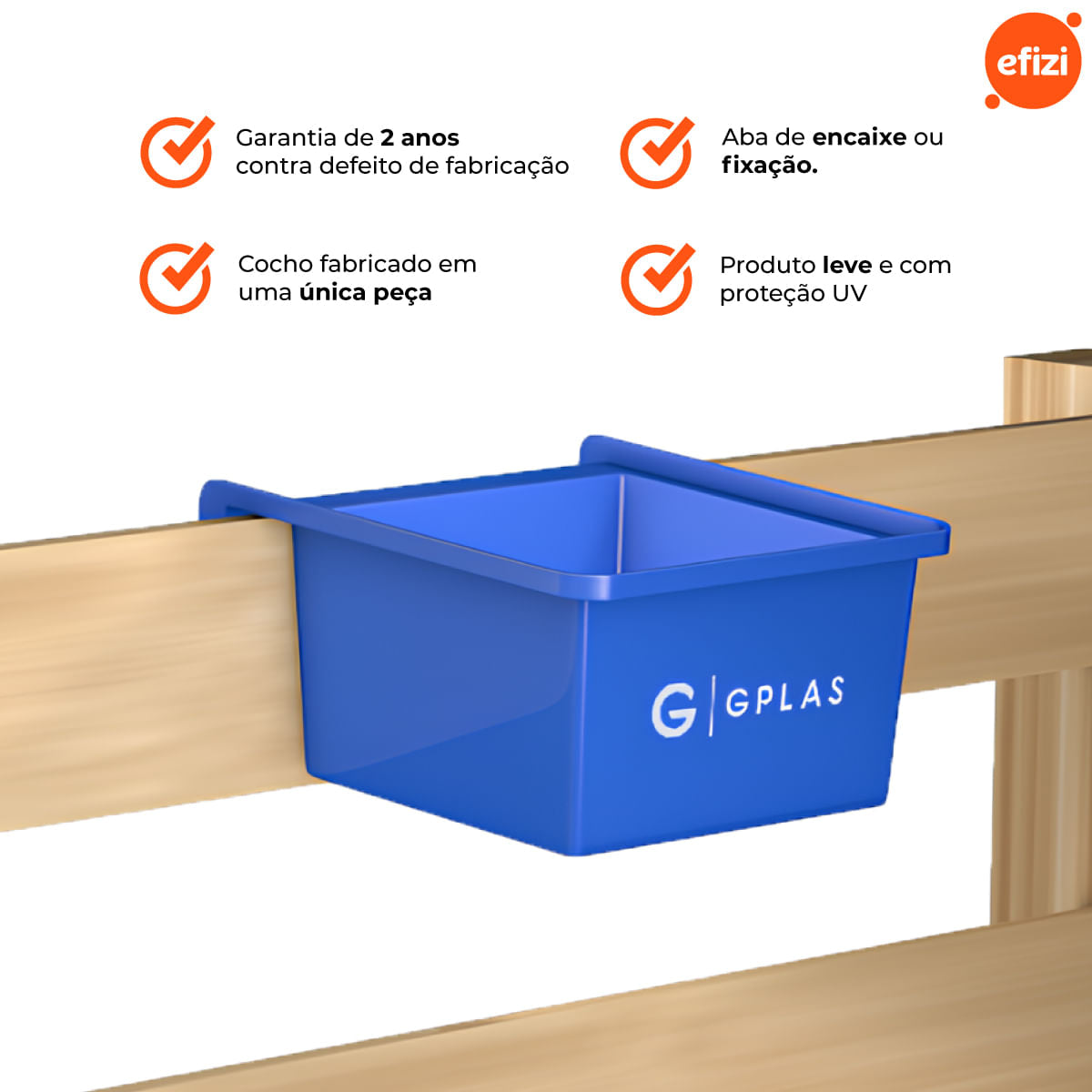 Cocho para Animal 30L Azul Gplas