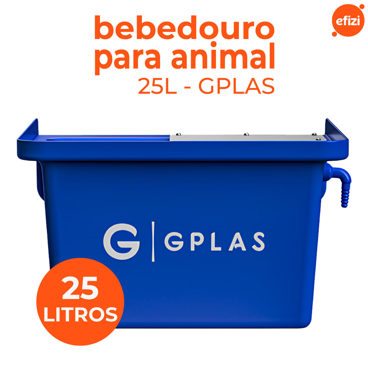 Bebedouro para Animal 25L Azul Gplas