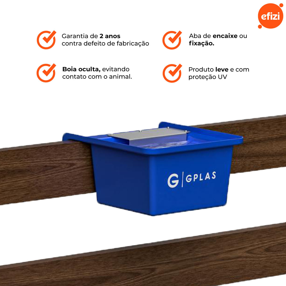 Kit 3 Bebedouro para Animal 25L Azul Gplas