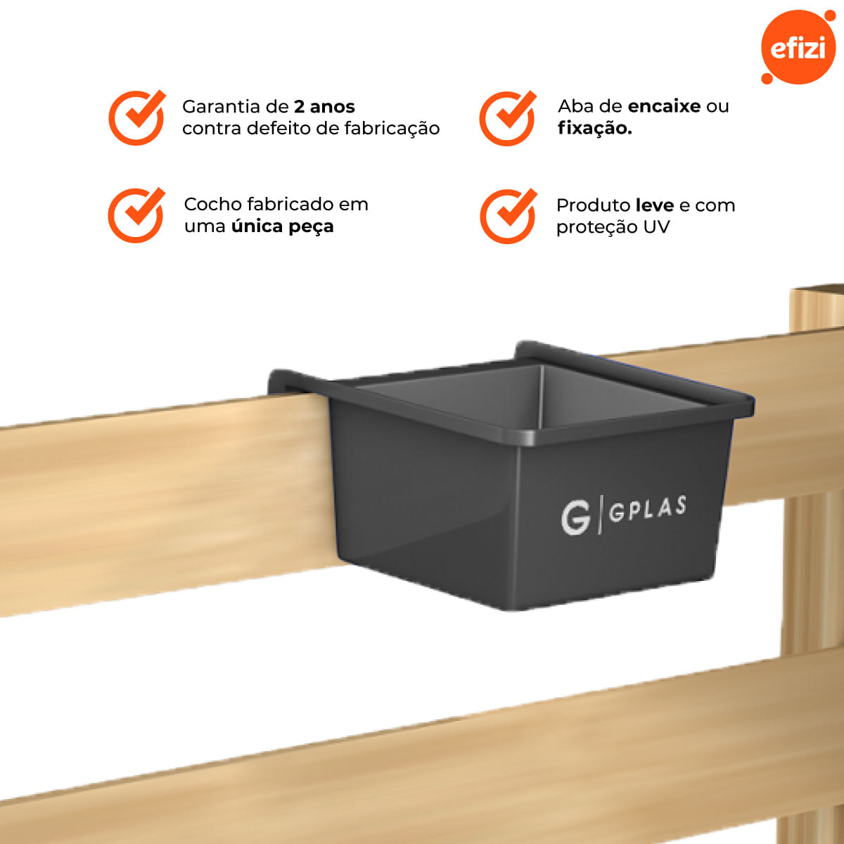 Kit 3 Cochos para Animais 30L Preto Gplas
