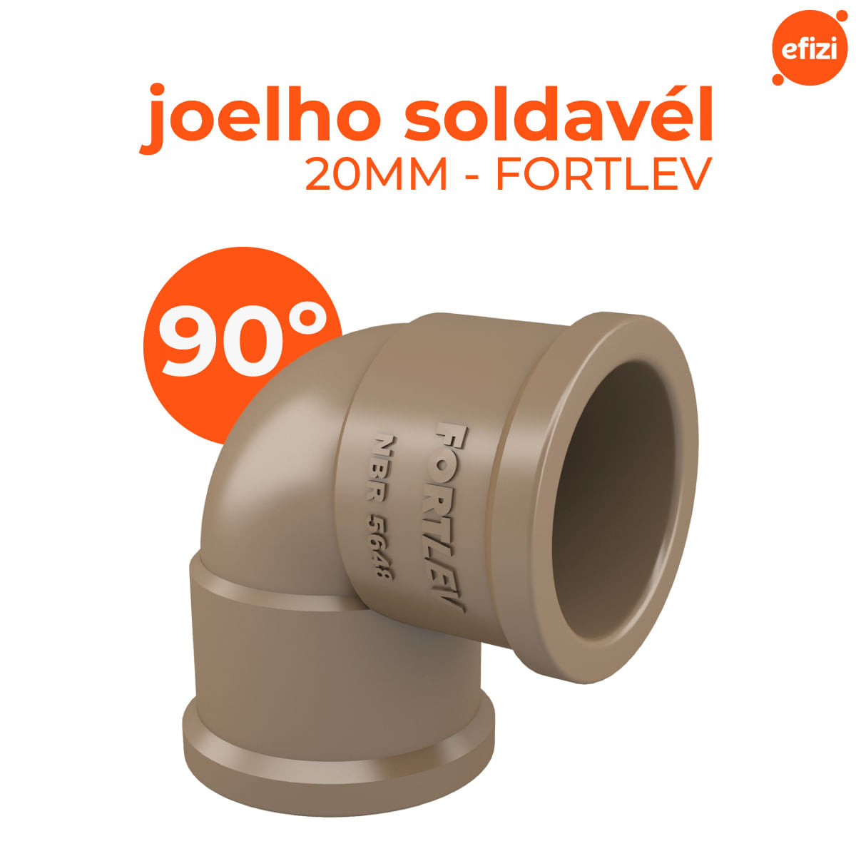 Joelho 90 Soldável 20 mm Fortlev