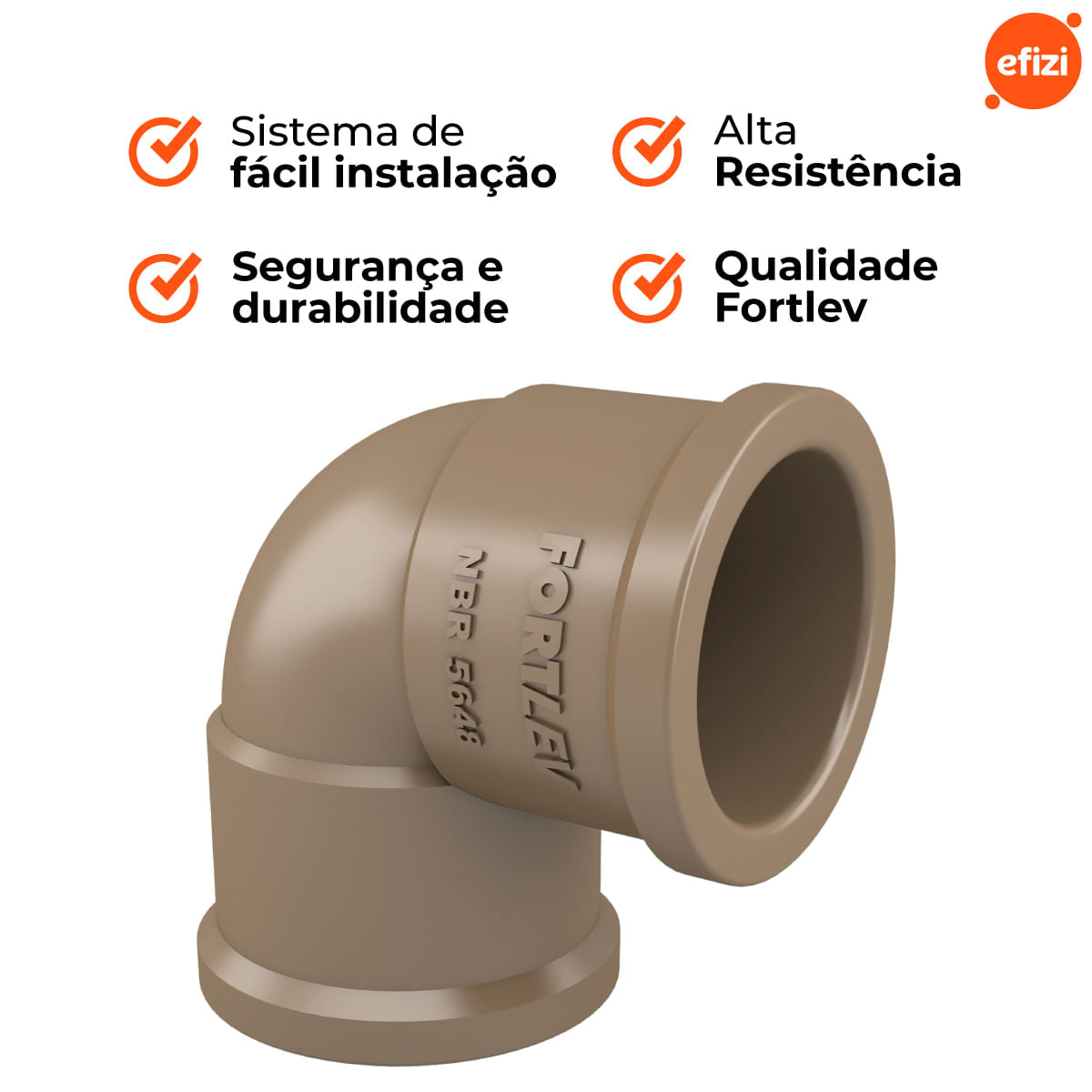 Joelho 90 Soldável 20 mm Fortlev