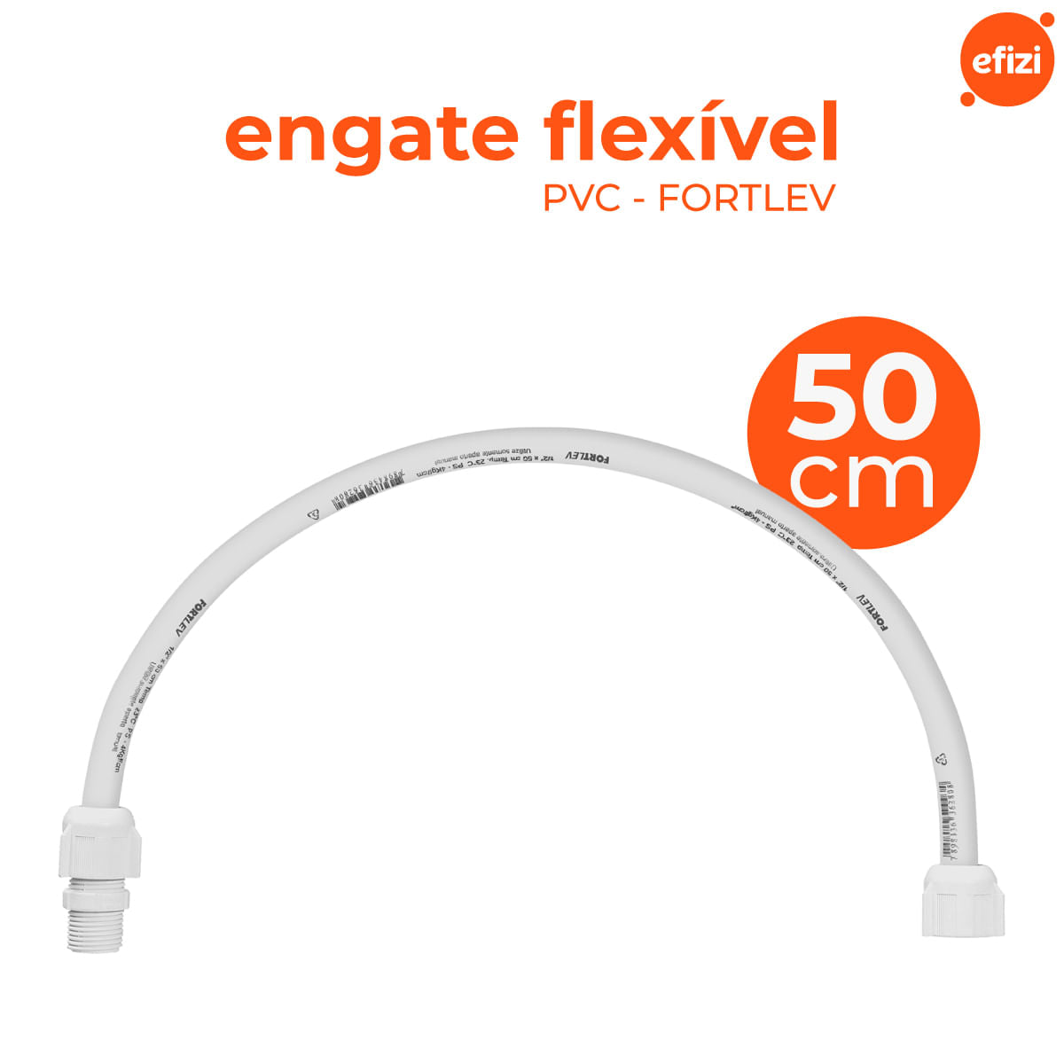 Engate Flexível PVC Fortlev 1/2 X 50 cm