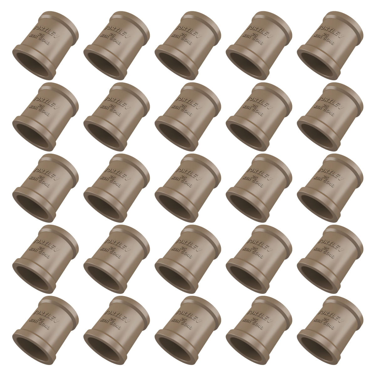 Kit Luva Soldável 25mm Fortlev 25 Unidades