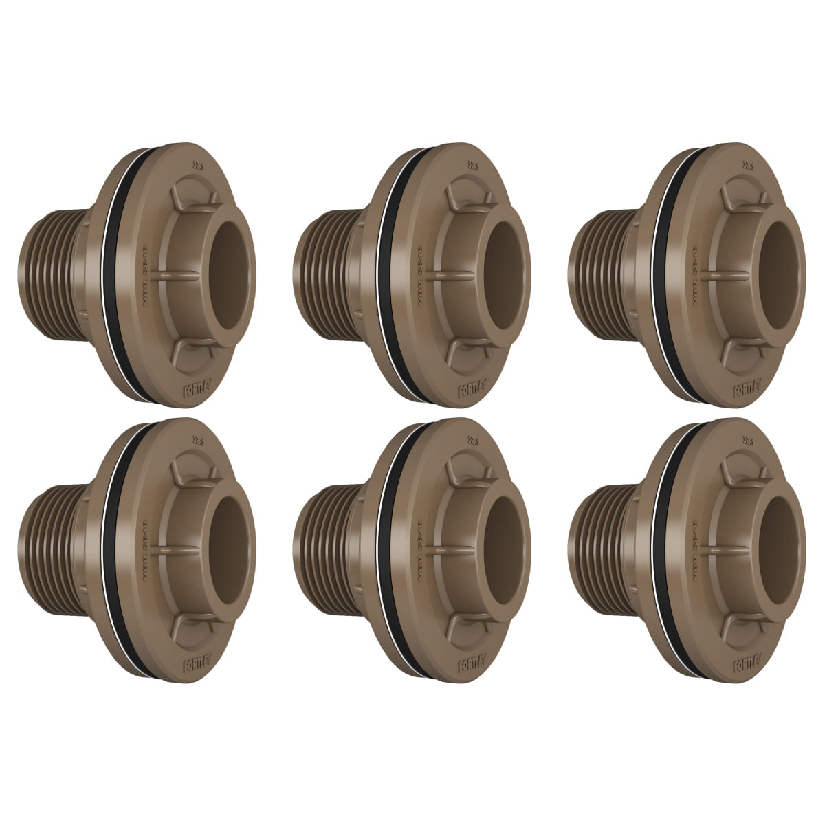 Kit Adaptador Flange 32x1 Fortlev 6 Unidades