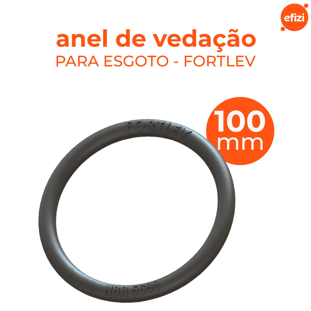 Kit Anel De Vedação Esg Dn 100 Fortlev 25 Unidades