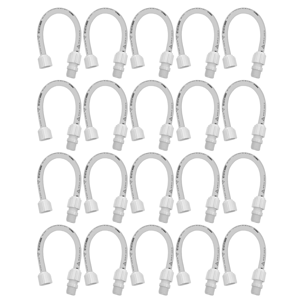 Kit Engate Flexível Pvc Fortlev 1/2 X 40cm 20 Unidades