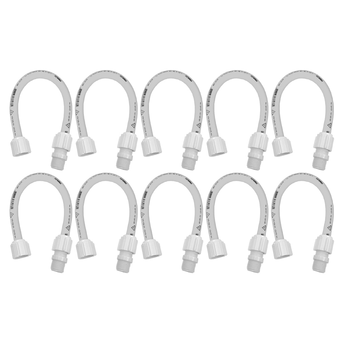 Kit Engate Flexível Pvc Fortlev 1/2 X 40cm 10 Unidades